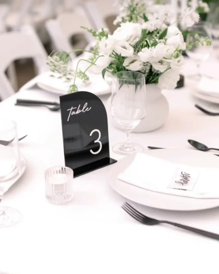 Half Arch Wedding Table Number Sign Centerpiece Luxury Decorations Custom Numbers
