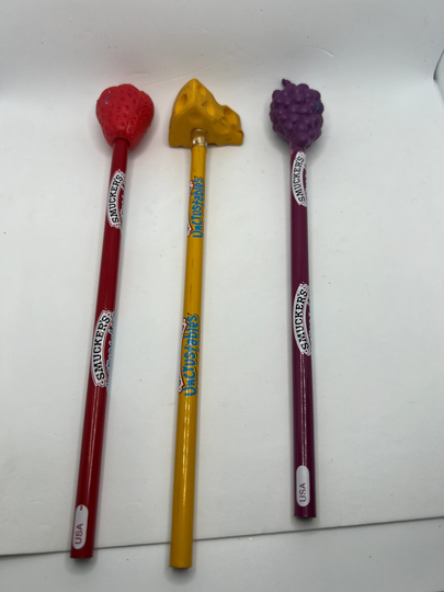 Vintage Smucker's Uncrustables Strawberry, Grape & Cheese Pencils. Sold Separately