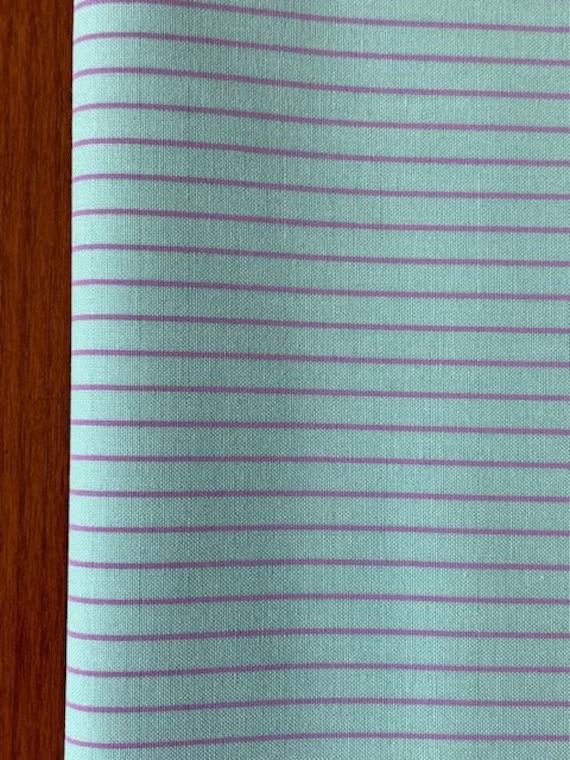 Tiny Stripes in Misty | True Colors Collection Fabric By Tula Pink | Half Yard