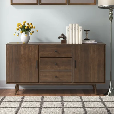 Albright 58" Wide 3 Drawer Sideboard