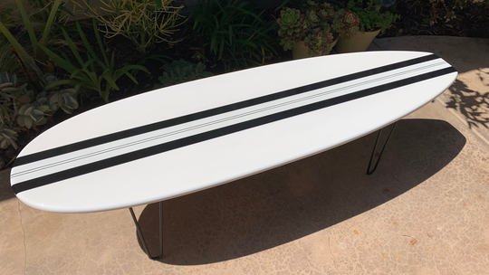 Modern Surfboard Coffee Table