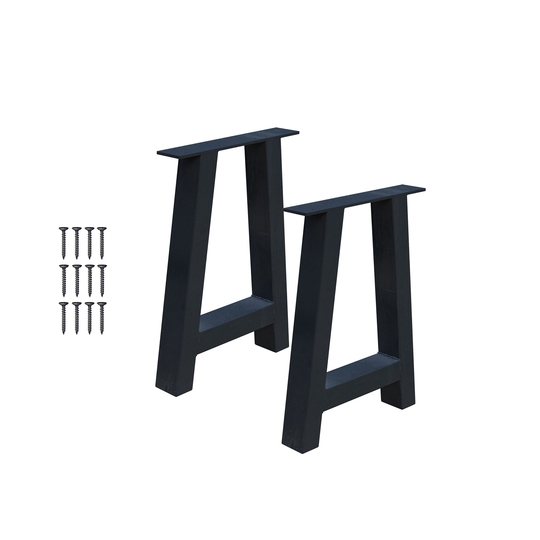 Metal Table Legs - A Frame Style Set Of 2- Powder Coated- Leg, Bench Steel Leg-Custom Sizes Available Upon Request