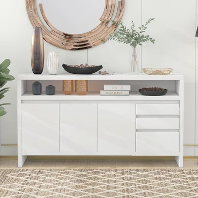 60" Wide 3 Drawer Sideboard