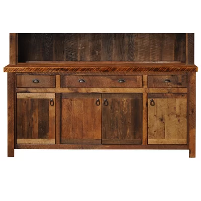 Devay 75'' Wide 3 Drawer Oak Wood Sideboard