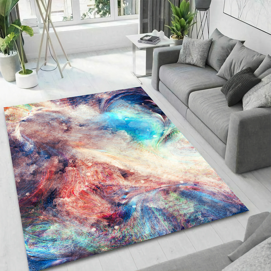 Color Riot Rug, Light Rug, Multicolor Rug, Colorful Rug, Custom Rug, Living Room Rug, Home Decor Rug, Modern Rug, 3D Art Rug, Popular Rug, Area Rug