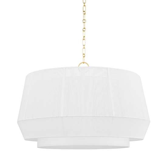 Debi 4 Light Pendant - Aged Brass