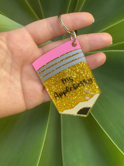 Pencil Keychain | Christmas Gift Birthday Bridesmaid Friendship Teacher Gift