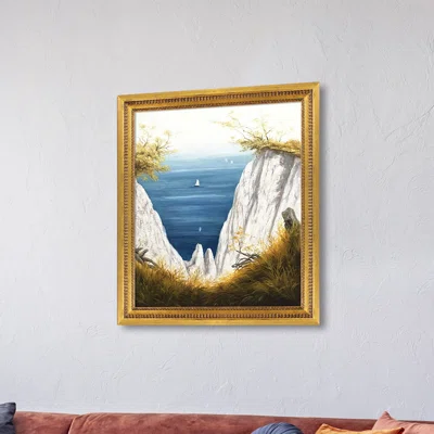 'Chalk Cliffs at Rugen' by Caspar David Friedrich - Picture Frame Painting Print on Canvas