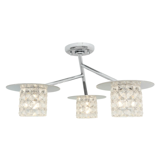 Access Lighting Prizm 3 Light Semi-Flush Ceiling Fixture