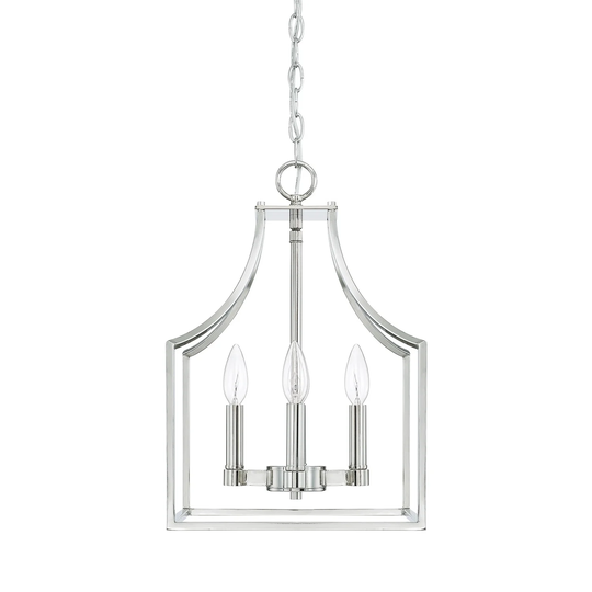 Wright 4-light Polished Nickel Foyer Pendant