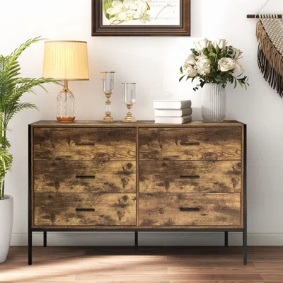 6 Drawer 48.4" W Double Dresser