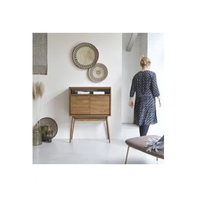 Twist Sideboard 31'' Wide Teak Solid Wood Sideboard