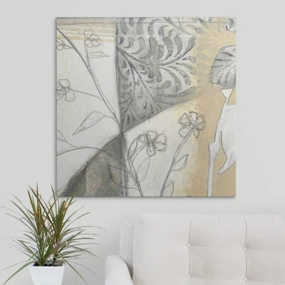 Neutral Leaves 'Neutral Garden Abstract II' Jennifer Goldberger Graphic Art Print