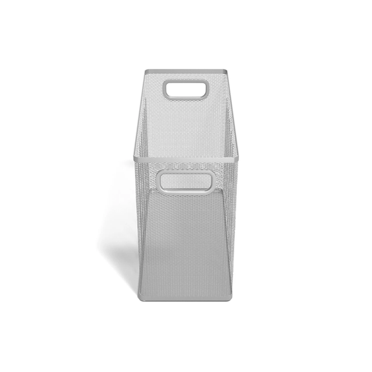 TRU RED Silver Wire Mesh File Organizer - 10.16" x 12.4" x 5.79"