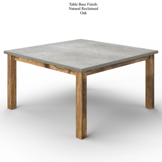 Parsons Square Zinc Top Dining Table - Custom Farmhouse Table, Long Farm Rustic Barn Modern