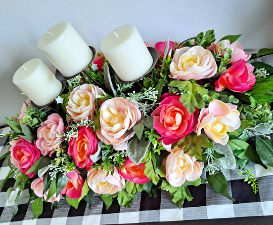 Floral Arrangement, Floral Table Arrangement, Wedding Centerpiece, Peony Centerpiece, Summer Arrangement, Table Centerpiece, Floral Centerpiece