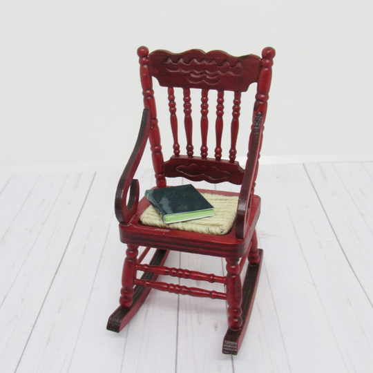 Miniature Rocking Chair & Mini Book