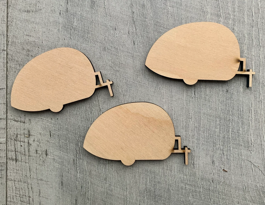 Camper Unfinished Wood Blanks Travel Trailer Retro Camper Diy Craft