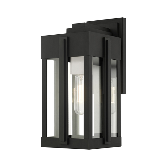 Giuseppe Lighting One Light Outdoor Wall Lantern Lexington Black - Exact Size
