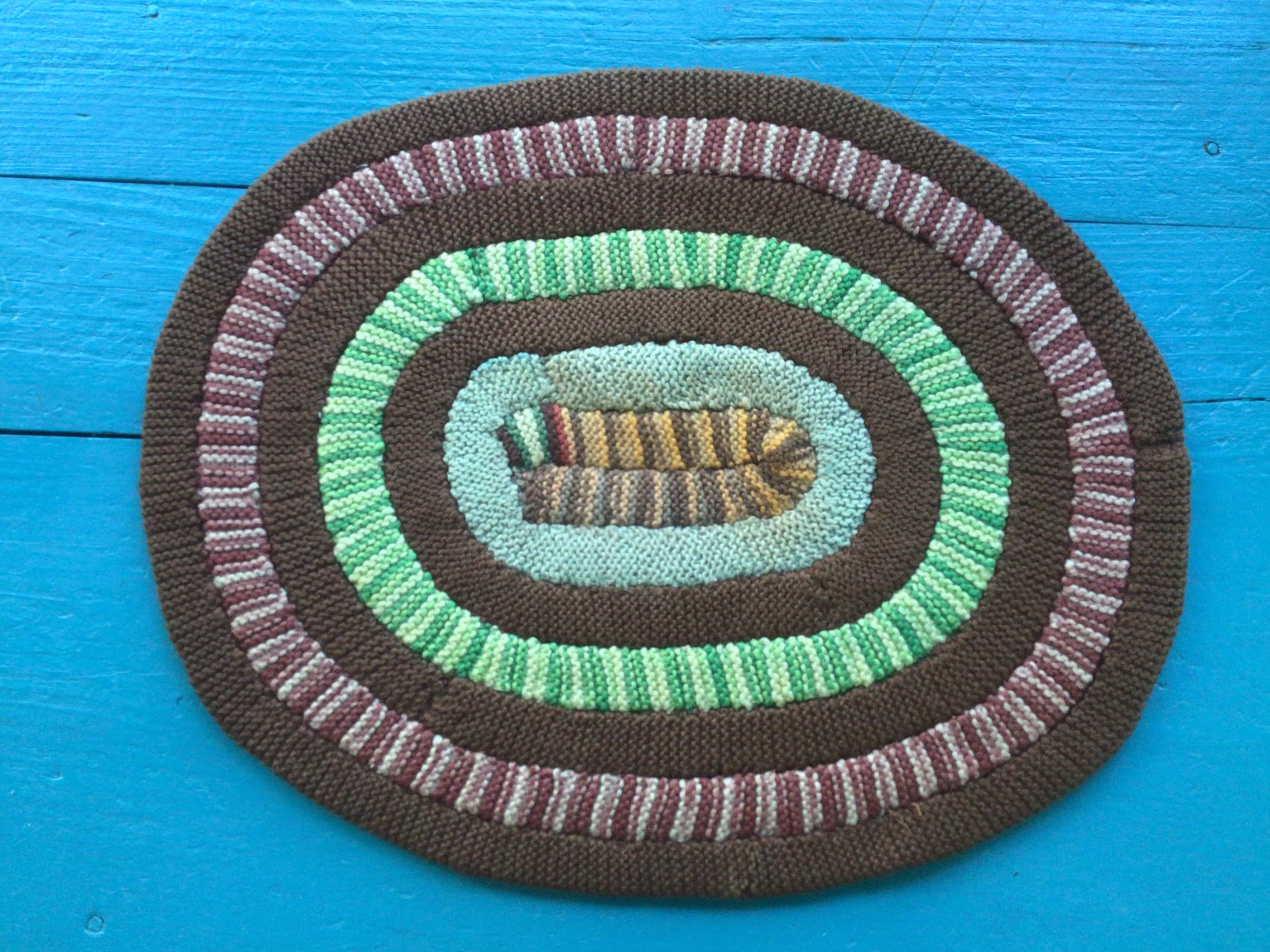 Antique, Handknit Chair Pad, 1930S/1940S
