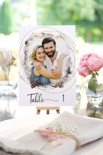 Photo Table Numbers Wedding, With Pictures, Watercolor Art, Wedding Decor, Number Printable, Cards