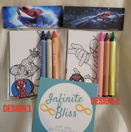 Spider Man Coloring Packs | Pages Party Favor Crayola Crayons