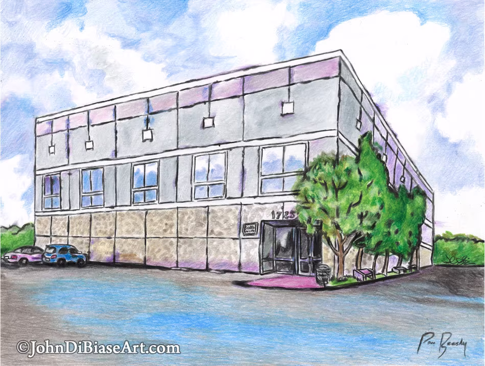 Colored Pencil Drawing Of Pam's Painting From "The Office" Print 8.5 X 11