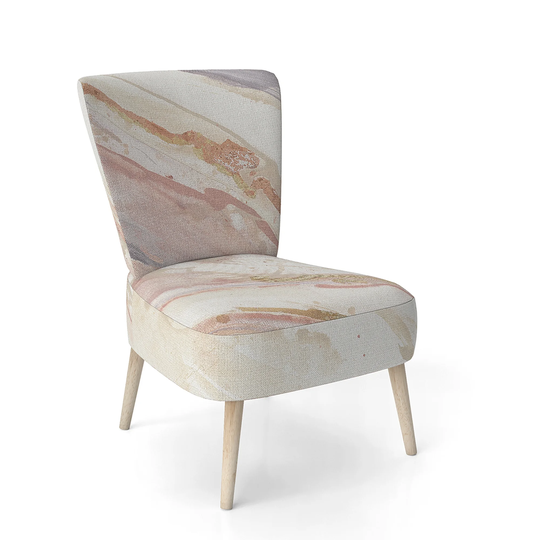 Designart 'Copper Dreams Watercolor' Upholstered Sleek & Chic Modern Accent Chair
