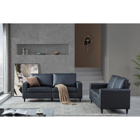 Modern Sofa Set Modern PU Leather, Loveseat And Sofa Set