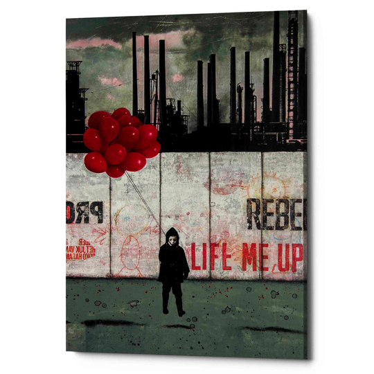 Epic Graffiti 'Life Me Up III' by DB Waterman, Canvas Wall Art