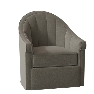 Grover 76.2 Cm Wide Tufted Swivel Barrel Chair