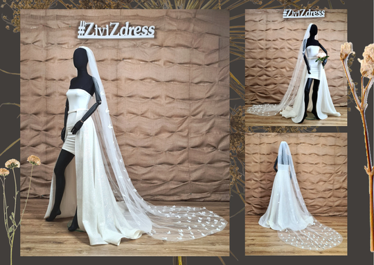 Glitter Detachable Train, Detachable Sparkle Wedding Skirt, Bridal Sparkle Bridal Dress