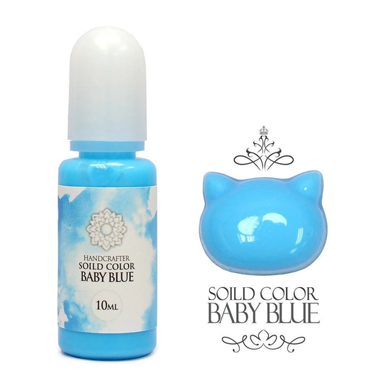 10 Ml Baby Blue, Solid-Color | Opaque Liquid Pigment, Handcrafter Resin Colorant, Color Uv Or Uv/Led Resin, 9 Solid Colors Available