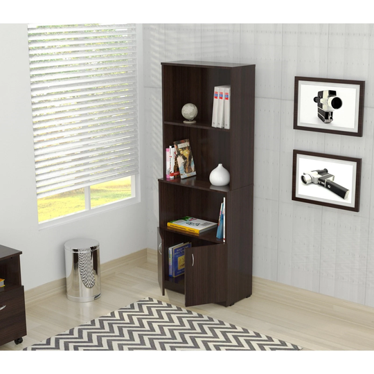 Porch & Den Freemont Espresso Bookcase and Cabinet