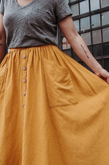 Misses A-Line Skirt Paper Pattern, Women's Wear Sewing Sew Liberated