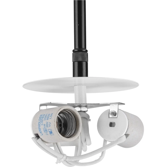 Markor Collection Black Three-Light Pendant Kit for Use with Markor Shades - 15.800" x 7.500" x 6.100"