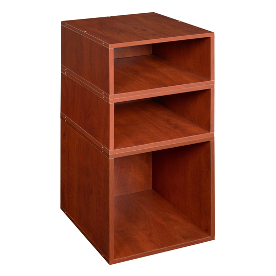 Noble Connect Storage Set- 1 Full Cube/2 Half Cubes- Cherry