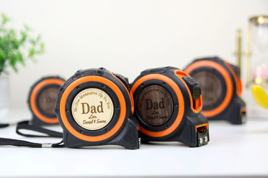 16Ft Personalized Measuring Tapes - No One Measures Up To You | Gifts For Dad, Grandpa Woodworker Gift Metric & Inches