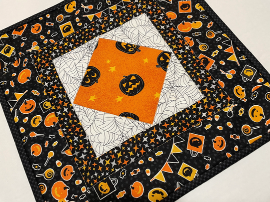 Quilted Halloween Table Topper, Runner, Decor, Thanksgiving Turkey Quiltedtable Runner