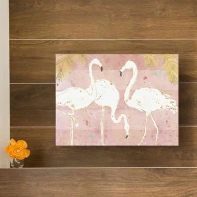 Flamingo Fever IV by Anne Tavoletti - Wrapped Canvas Graphic Art Print
