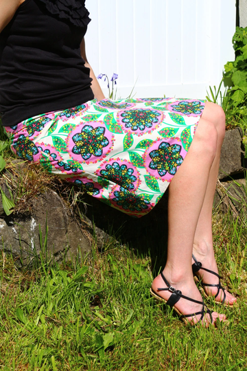 Charisma A Line Flower Skirt, Handmade, Custom Made in All Lengths & Sizes Petite To Plus