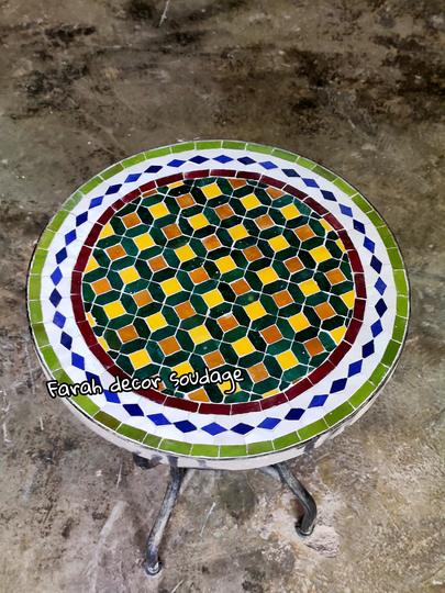 Customizable Mosaic Table, Outdoor Indoor Round Table, Dinning Table, Coffee