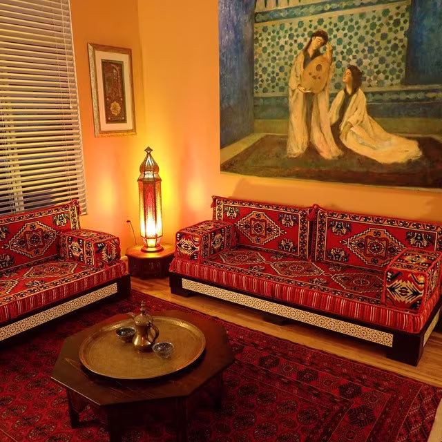 Oriental Sofa, Arabic Sectional Couch, Bench Cushion, Sofa Bed, Loveseat, Floor