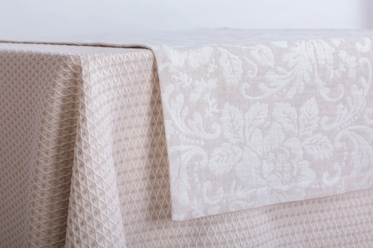 Linenbuy Linen Cotton Double-Sided Table Runner, Handmade Runner Washed & Softened, Custom Size Decoration