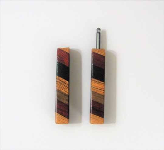 Pen Pencil Holder Magnetic Made Of Five Woods Set Two
