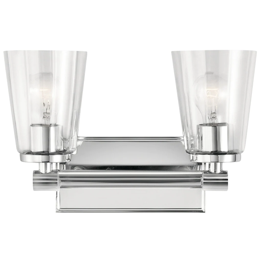 Kichler Lighting Audrea Collection 2-light Chrome Bath/Vanity Light