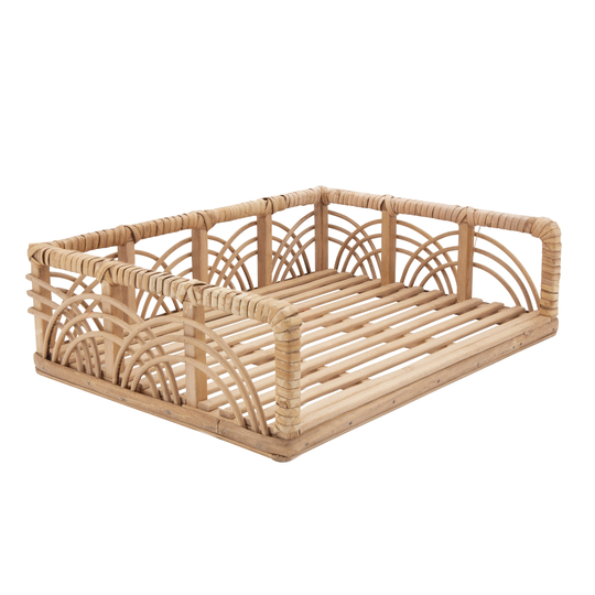 Woven 12x9 Document Tray, Natural 3.375"H - 12.25" x 9.0" x 3.38"