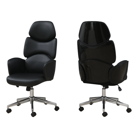 Office Chair - Leather-Look / High Back Executive