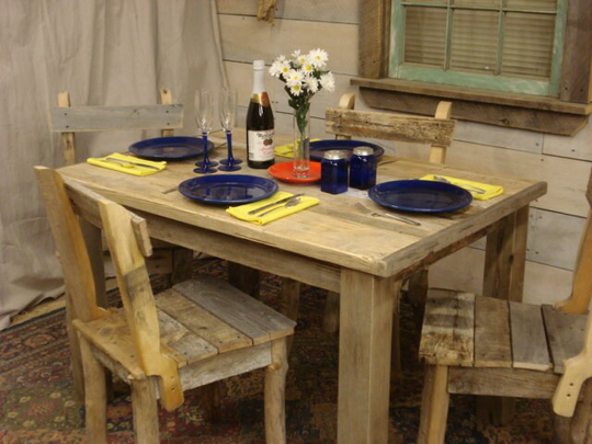 Reclaimed Wood Table, Dining Room Table, Driftwood Table | 46"x32"x 29 Or 36"H