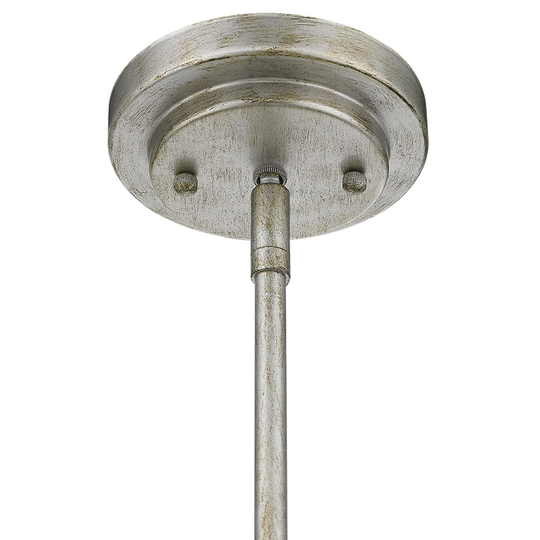 Amoret 4-light Antique Silver Convertible Pendant